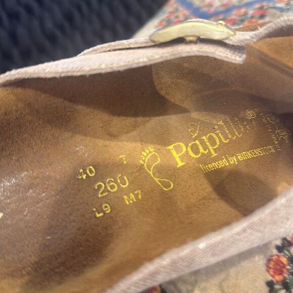 BIRKENSTOCK Papillio Gizeh light gold metalic sandal size 9 - Picture 4 of 8